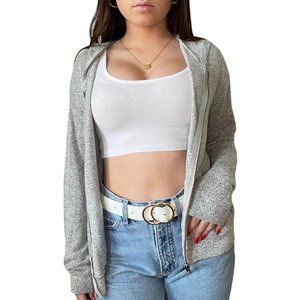 GREY SUPER SOFT ZIP UP HOODIE🐘